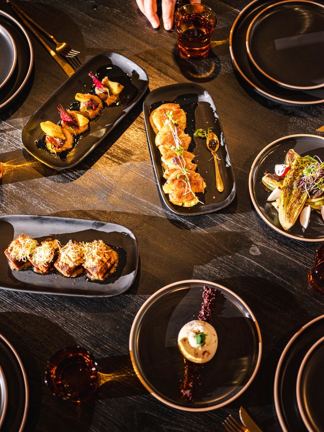 A glimpse of the seasonal modern Australian menu at Bay Bellerive, Hobart
